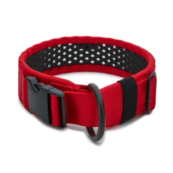 SOFTY Halsband | Länge: 55-61cm | Breite: 5,1cm | Farbe: rot/schwarz